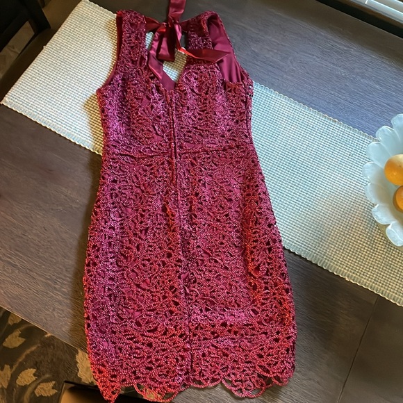 B. Darlin Sequin and Lace Dress - Picture 2 of 11